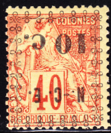 New Caledonia 1892 10c On 40c Perf Inverted Overprint. Scott 13a. MH. - Unused Stamps