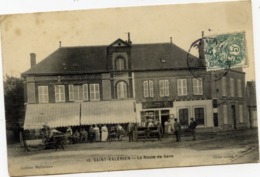 89 - SAINT-VALÉRIEN - La Route De Sens - Très Animée, Café, Commerce Peintures... - Saint Valerien