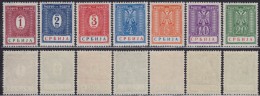 4468. WWII, Germany, Occupation Of Serbia, 1942, Porto Stamps, MNH (**) Michel 9-15 - Serbie