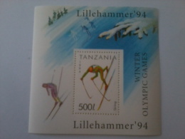 TANZANIA SHEET SKIING WINTER OLYMPIC GAMES LILLEHAMMER 1994 HIVER JEUX OLYMPIQUES SKI - Invierno 1994: Lillehammer