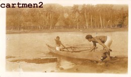 ILES SAMOA ENFANTS EN BARQUE VILLAGE OCEANIE ETHNOLOGIE - Samoa