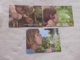 LOT DE 3 CARTES PUBLICITE ..JEUNES ENFANTS...LOGIS - Verzamelingen & Reeksen