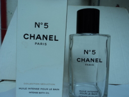 CHANEL" N° 5 : HUILE POUR LE BAIN :COLLECTION SEDUCTION" 400 ML   VIDE   LIRE ATTENTIVEMENT  ET VOIR !! - Miniatures Femmes (sans Boite)