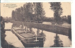 NORD - 59 -  BERLAIMONT - La Sambre Avec Péniche  - Vue Prise Du Pont - Berlaimont