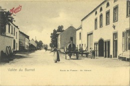 St. Gérard : Route De Fosses  TRACTEUR A VAPEUR - MACHINE - Vallée Du Burnot ( Reclame Maggi )NELS serie 62  N° 3 - Mettet