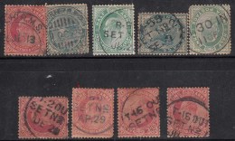 Railway Postmark / Cancellation On British India Used, Early Indian Cancellations - Other & Unclassified