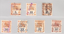Fiscalmarken Canton Bern 1914 N° 88-94 Alle Entwertet - Fiscaux