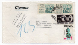 Mexique-1972--Lettre"Special Delivery"de Mexico Admon N°24 Pour PARIS (France)-timbres+cachets PARIS 123-Paris Bourse PN - Messico