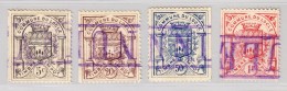 Fiscalmarken NE 1892 Gemeinde Le Locle #1-4 Serie - Steuermarken