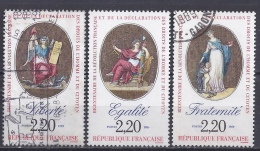 FRANCE - Yvert - 2573/75 -Bicentenaire De La Révolution Et De La Déclaration Des Droits De L'Homme - Révolution Française