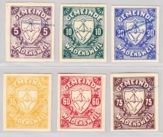 Fiscalmarken 1887 ZH Gemeinde Wädenswil Lot Von 6 Farbige Probedrücke - Revenue Stamps