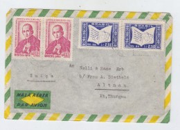 Brazil/Switzerland AIRMAIL COVER MAP - Posta Aerea