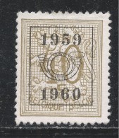 Belgium 1959. Scott #413 (U) Lion Rampant, Precancelled - Typos 1951-80 (Ziffer Auf Löwe)