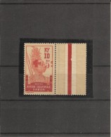 Gabon _ Croix Rouge  Guerrier Surchargé  Bord De Feuille (1915 ) - Nuevos
