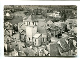 CP -  Montbazens (12) L Eglise Et La Route Rodez Capdenac - Montbazens