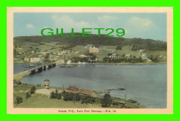 GASPÉ, QUÉBEC - GASPÉ CITY FROM FORT RAMSAY - R.A. - PUB. BY H.V. HENDERSON - - Gaspé