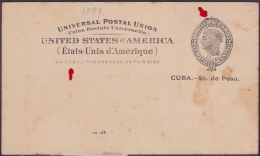 1899-EP-135 CUBA US OCCUPATION. 1899. POSTAL STATIONERY. Ed.40. UNUSED. - Covers & Documents