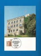 BRD  1988  Mi.Nr. 1348 , Hambacher Schloss - Maximum Card - Stempel Bonn 14.01.1988 - 1981-2000