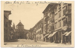 Rottweil Hauptstrasse - Felix Luib Kunst-Verlagsanstalt - Otto Grathworl - Postmark 1915 - Rottweil