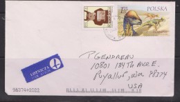 O) 2000 POLAND, DINOSAURS - PRENOCEPHALE, COVER TO UNITED STATES  - USA, XF - Sin Clasificación