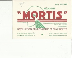 Buvard G F_de Produits MORTIS   Destruction Des Rongeurs Et Des Insectes A Montreuil-sous-Bois  Voir Scan - Dieren