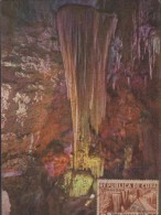 O) 1980 CUBA-CARIBE, REMAINS PALEONTOLOGICAL  -CRYSTALLOGRAPHY - NATIONAL MONUMENT - CAVE BELLAMAR, MAXIMUM CARD, XF - Tarjetas – Máxima