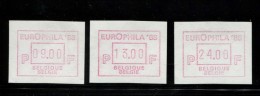 377629576  POSTFRIS MINT NEVER HINGED POSTFRISCH EINWANDFREI NEUF SANS CHARNIERE OCB ATM70 SET 9 13 24 MICHEL 13 C  S1 - 1980-99