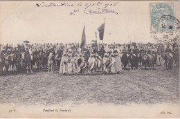 Algérie   :  Constantine - Fantasia  Musiciens Et Cavaliers  . - Other Cities