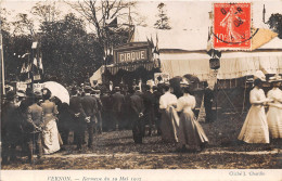 27-VERNON - CARTE PHOTO -  CIRQUE- KERMESSE DU 19 MAI 1907 - Vernon