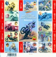 2004--BELGIAN INTERNATIONAL SPORT CHAMPIONS   MOTOCROSS-PLANCHE 4 - 2001-2010