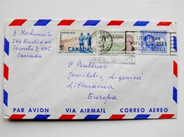 Cover From Canada To Lithuania On 1963 Colombo Plan - Brieven En Documenten