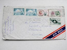 Cover From Canada To Lithuania On 1965 Grenfell - Cartas & Documentos
