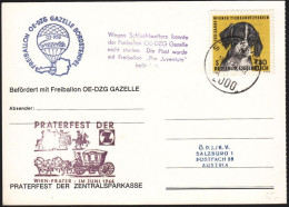 Austria 1966, Airmail Card Stockerau To Salzburg W./special Postmark "Oe-Dzg Gazelle", Ref.bbzg - Other & Unclassified