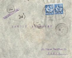 TB 1002 - LSC - Lettre Recommandée De Turquie MP CONSTANTINOPLE  Pour PARIS - Covers & Documents