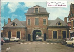 NORD - 59 -  2016 - TOP - CONDE SUR ESCAUT - CPSM GF Couleur - Porte Vautourneaux - Conde Sur Escaut