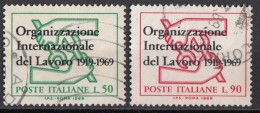 1210 Italia 1969 Organizzazione Internazionale Del Lavoro - ILO Emblem - Viaggiato Used - Full Set - IAO