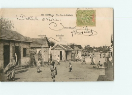 DAKAR : Une Rue De Dakar. Dos Simple. 2 Scans. Edition Collection Fortier - Senegal