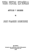 EBook: "Vida Postal Española" - Otros & Sin Clasificación