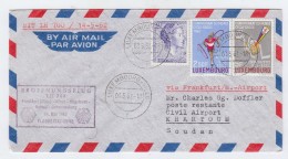 Luxembourg/Sudan LH 700 FIRST FLIGHT COVER 1962 - Briefe U. Dokumente