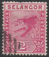 Selangor (Malaysia). 1891-95 Tiger. 2c Used. SG 49 - Selangor