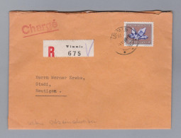 Heimat BE Wimmis 1959-07-01 R-Ortsbrief Einzelfrankatur 30Rp. Pro Patria - Cartas & Documentos