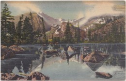 Bear Lake And Glacier Gorge, Rocky Mountain National Park, Colorado, Used Postcard [17401] - Rocky Mountains