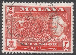 Selangor(Malaysia). 1957-61 Sultan Hisamud-din Alum Shah. 2c Used. SG 117 - Selangor