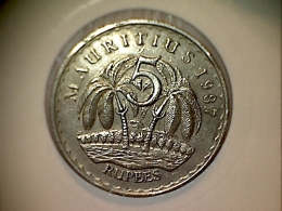 Mauritius 5 Rupees 1987 - Mauricio