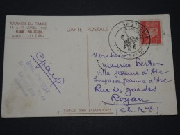 FRANCE - Carte Commémorative Journées D'Angoulême - Avril 1942 - A Voir - P17872 - 1941-42 Pétain