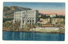 Monaco - Le Musée Océanographique Et La Tête De Chien - Vue Prise De La Mer - Couleur - Oceanographic Museum
