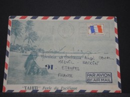 TAHITI - Env Illustrée En Franchise Militaire Pour Paris - Dec 1971 - A Voir - P17899 - Tahiti