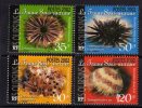 Polynésie N° 663 / 66 XX Faune Sous-marine Oursins, Les 4 Valeurs Sans Charnière TB - Unused Stamps