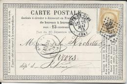 C Précurseurs Type Cérès  Oblit GC N: 3151 De Rive De Gien Du 26 Mai 1875 - Vorläufer