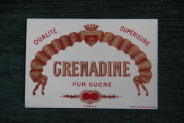 ETIQUETTE " GRENADINE ". - Other & Unclassified